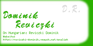 dominik reviczki business card
